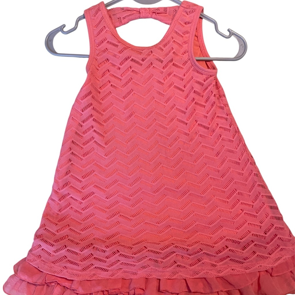 Pink Sleeveless Women’s Ruffled Tunic
